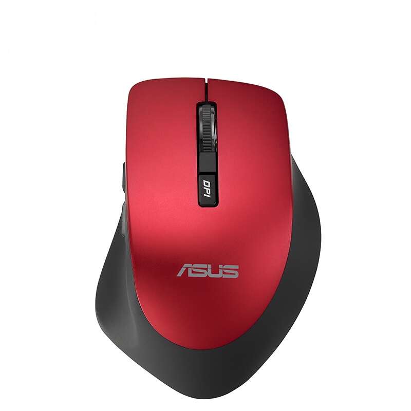 华硕(ASUS)WT425红色静音无线游戏办公鼠标轻薄便携笔记本家用台式机PC电脑即插即用USB