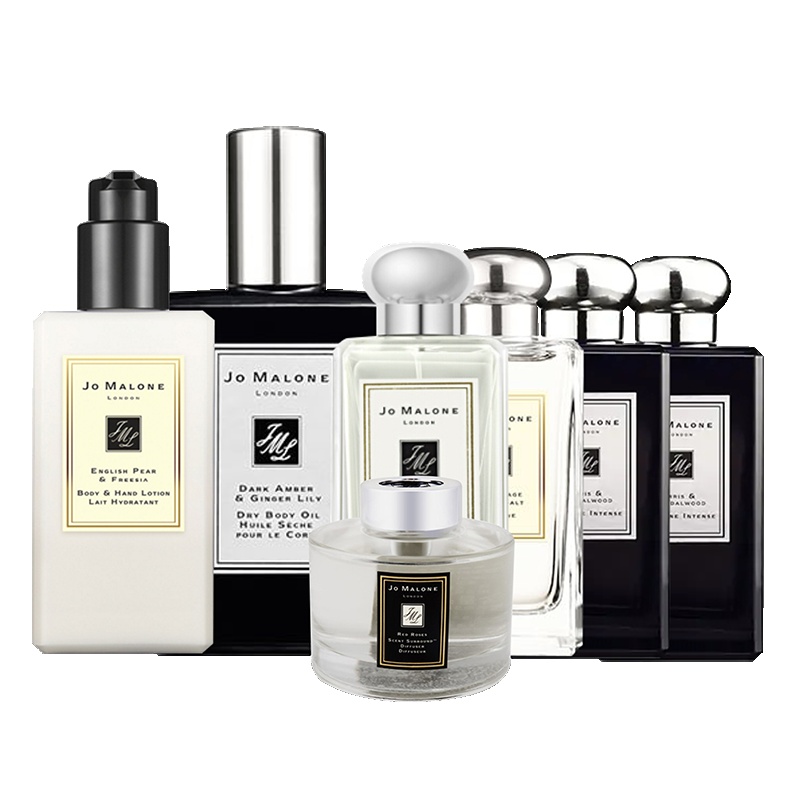 祖马龙(Jo Malone)香氛套装（馥郁香氛*2+润肤油100ml+蓝风铃100ml+鼠尾草100ml+身体乳+香薰）