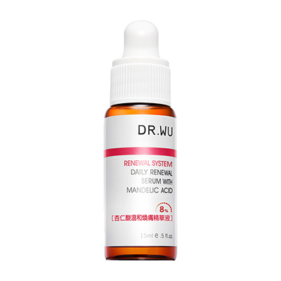 DR.WU达尔肤杏仁酸温和焕肤精华液8%(升级版) 15ml(改善痘痘 痘印 黑头 闭口 调理角质)