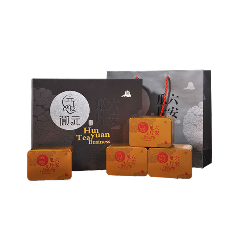 [徽之元]六安瓜片齐山一级75g*4礼盒装 安徽原产纯手工茶叶礼盒装绿茶 中国十大茗茶 高山云雾茶 送礼礼盒茶 苏宁自营