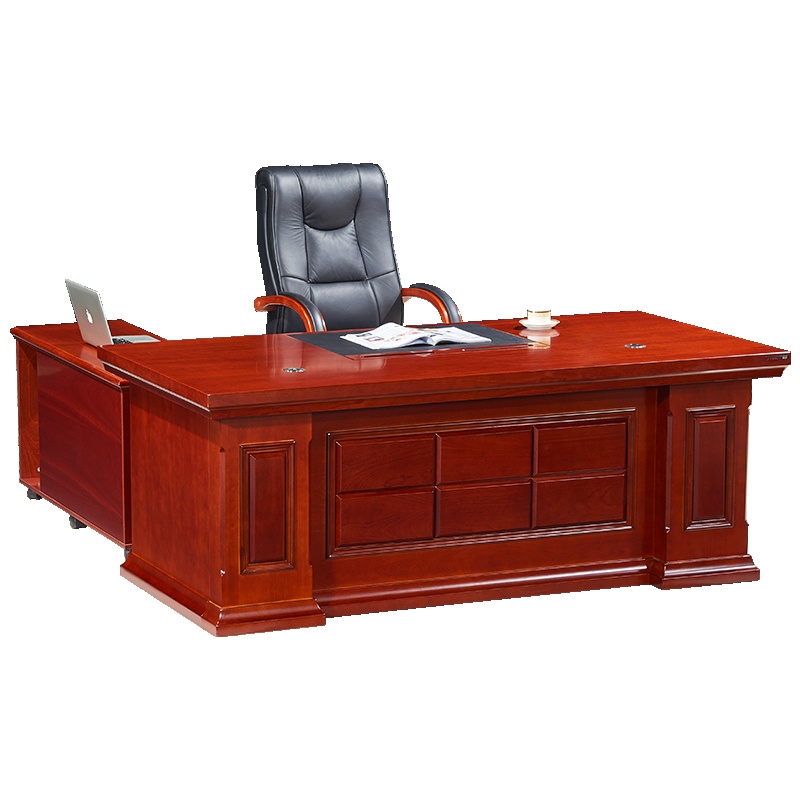 HiBoss办公家具老板桌现代中式大班桌1.8米中班台办公桌椅组合
