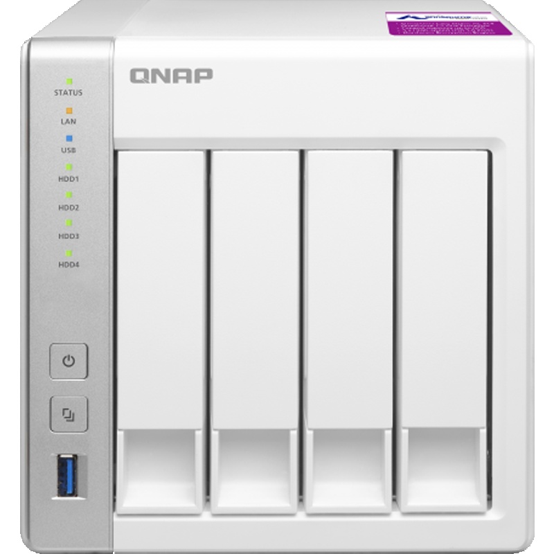 威联通(QNAP)TS-431P2 4G内存 四核心处理器 四盘位NAS网络存储器私有云双网络端口(无内置硬盘)