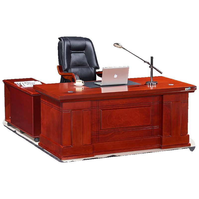HiBoss办公家具办公桌1.8米油漆老板桌现代中式班桌经理桌大班台