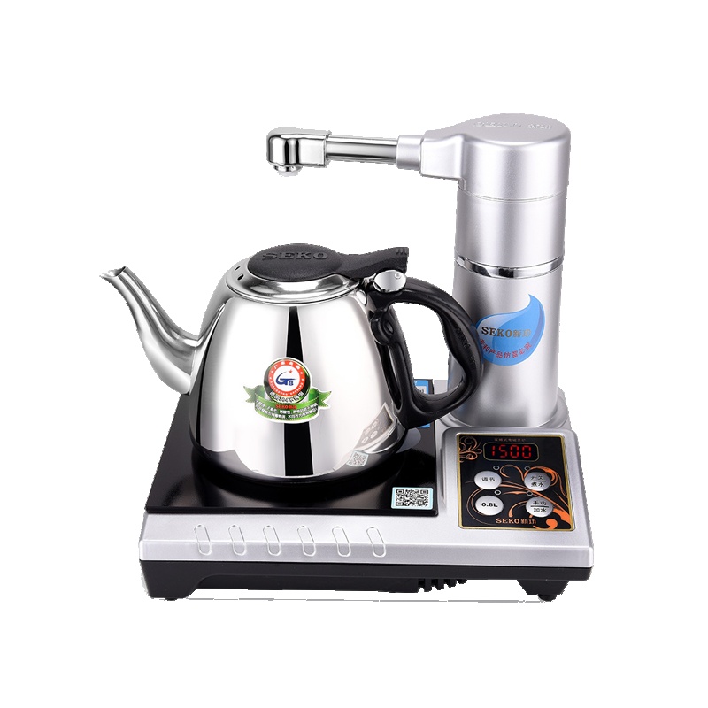 新功(SEKO)电磁炉VP15 茶具茶炉烧水壶套装自动上水泡茶功夫茶具套装VP15 按键式 微晶面板 7档火力