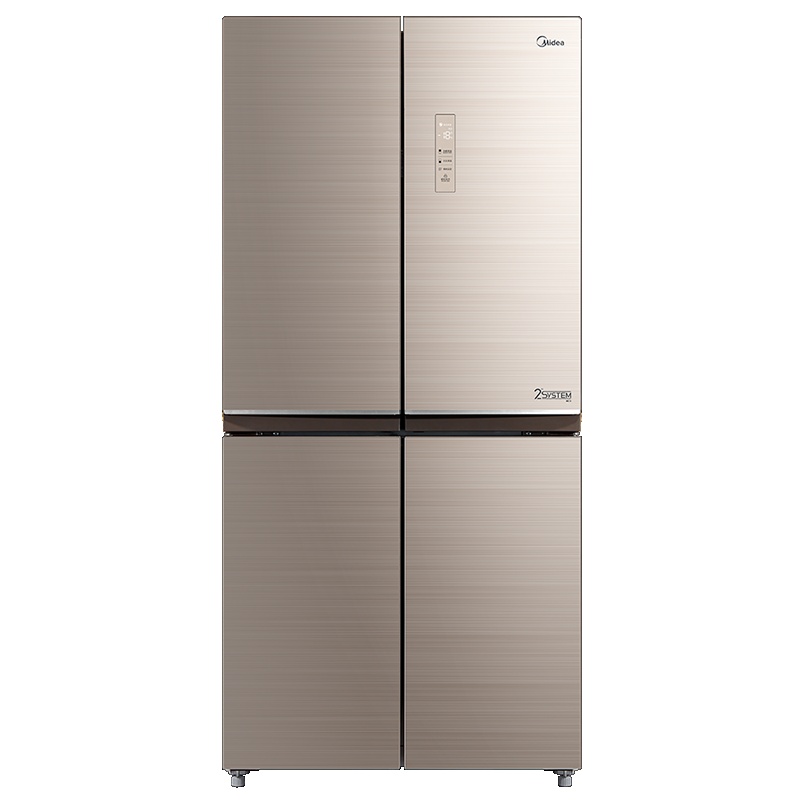 美的(Midea)BCD-433WGPM凌波金 铂金净味 风冷无霜 纤薄机身 家用大容量十字对开门电冰箱