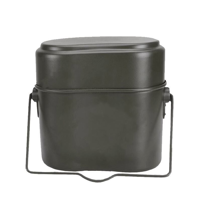 丛林狐 带饭盒铝水壶军迷户外旅行登山水壶铝德国饭盒三件套大容量