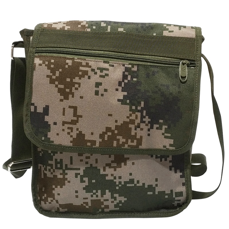 丛林狐 07数码迷彩单肩包加厚作训包通用迷彩挎包炮兵指挥作业包单肩包防空兵作业包