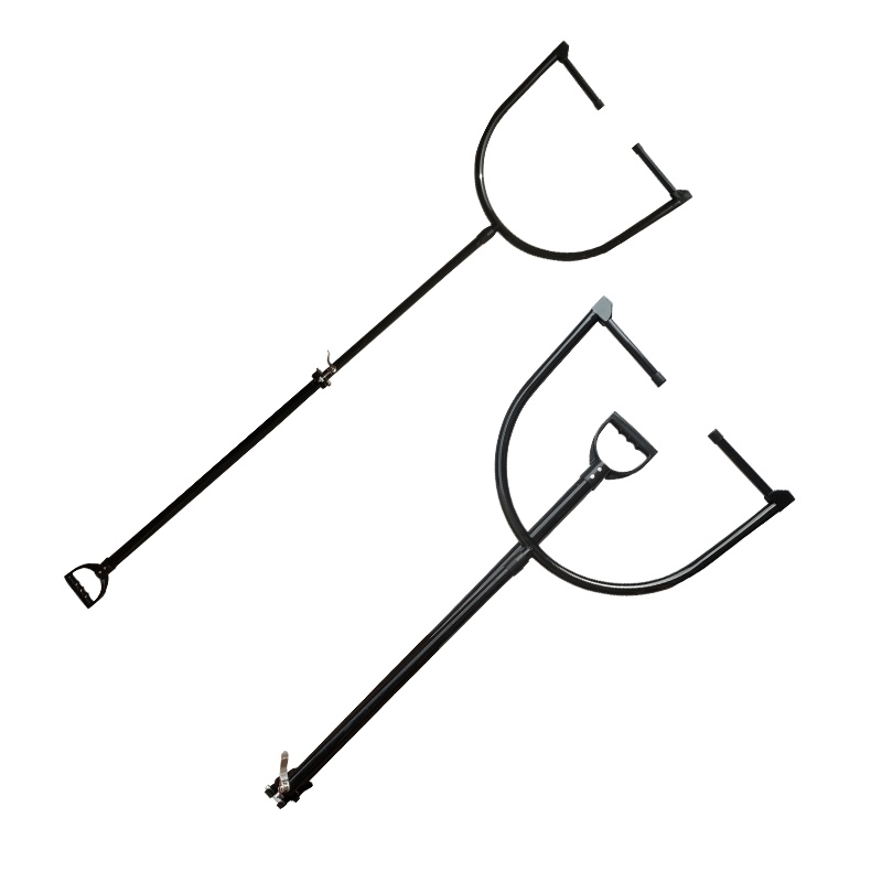 丛林狐不锈钢防暴钢叉伸缩脚叉折叠腰叉折叠脚叉学校幼儿园保安保防爆制暴器材