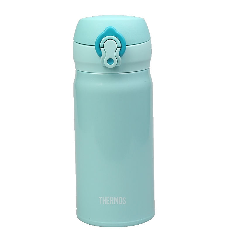 [按压开关]THERMOS膳魔师 男女通用保温杯 真空304不锈钢JNL-353-PMT 350ML 蓝色