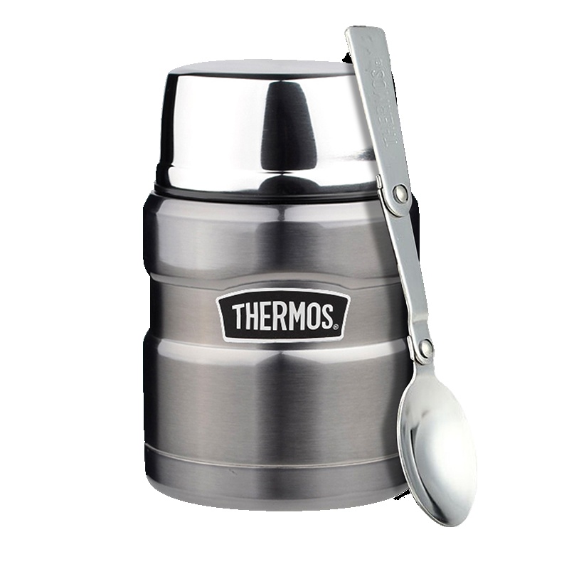 【金属风采】THERMOS膳魔师304不锈钢真空保温杯焖烧罐通用 SK-3000-CGY 470ml 银色