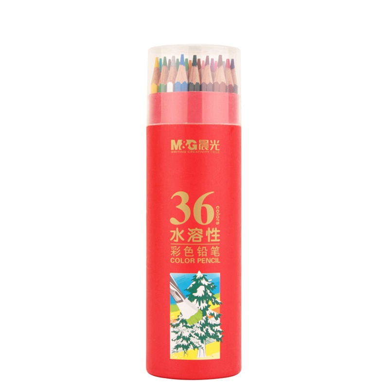 晨光(M&G) AWP36811彩色铅笔小学生 36色筒装彩铅素描手绘色彩铅笔 水溶 36支/筒