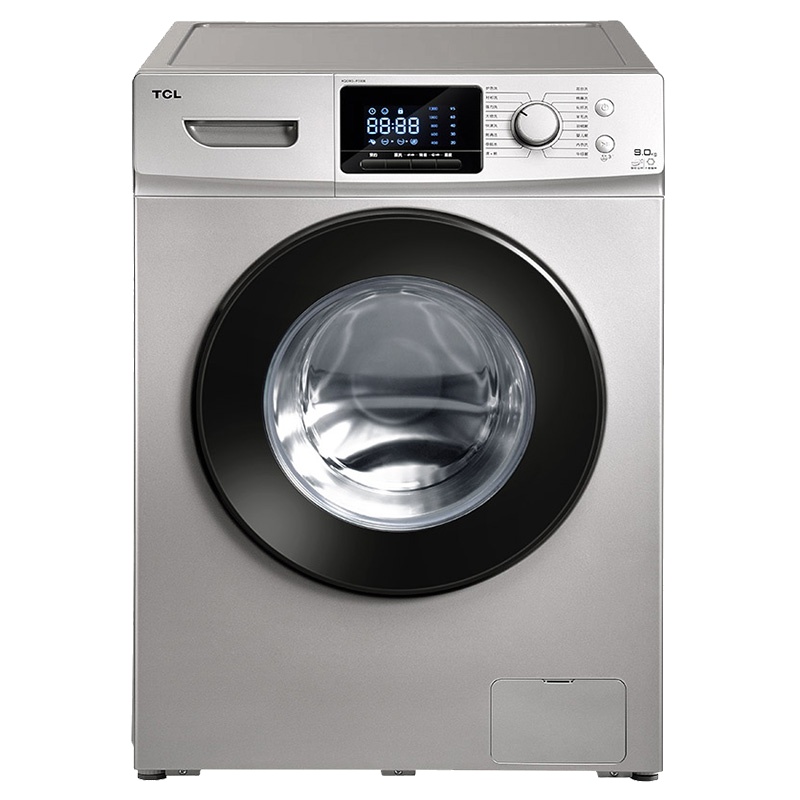 TCL XQG90-P310B 9公斤滚筒洗衣机 全自动变频 大容量家用洗脱一体洗衣机(皓月银)