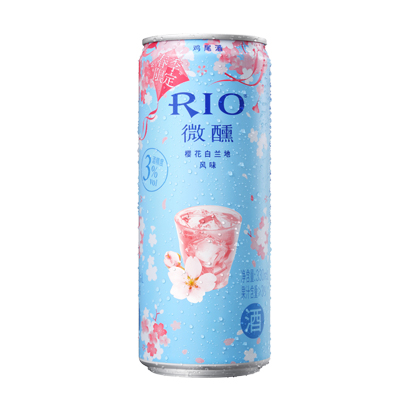 锐澳(RIO)洋酒 鸡尾酒 预调酒 樱花白兰地风味330ml