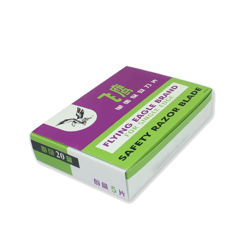 研高 精品单面刀片 锋利耐用 5片/小盒 20小盒/包 一包装