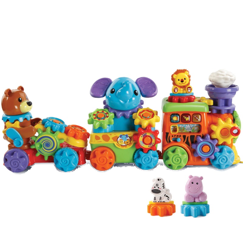 [苏宁自营]伟易达(Vtech)GearZooz动物小火车 齿轮创意拼接组装拖拉拼插儿童玩具