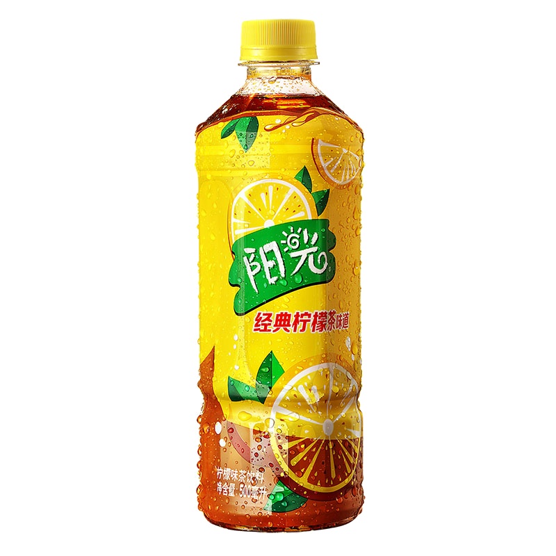 可口可乐阳光经典柠檬茶味道500ML*12 整箱装