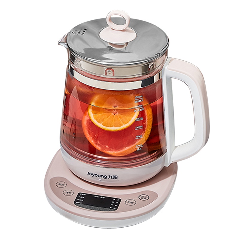 九阳K17-D63养生壶1.7L高硼硅玻璃触屏式多功能电热烧水壶花茶壶煮茶器
