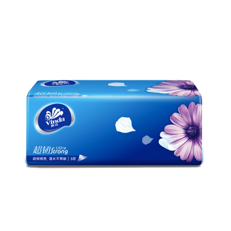 维达(Vinda) 抽纸 超韧3层150抽软抽*3包纸巾(大规格)