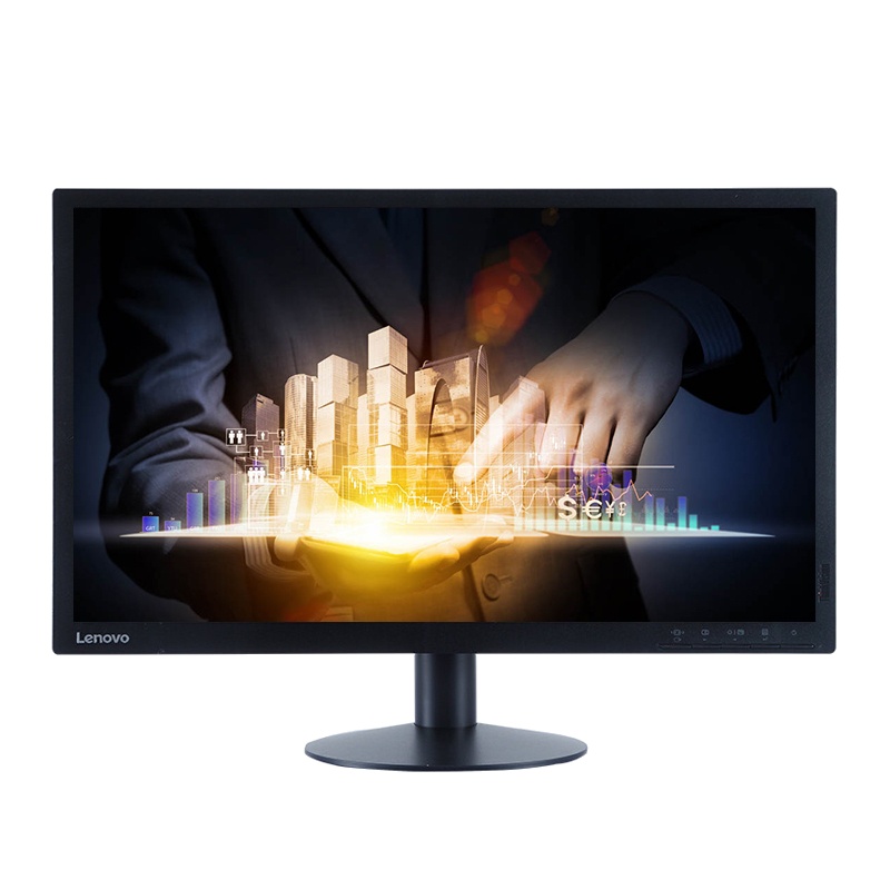 联想(ThinkVision)T2224r 21.5英寸高清液晶商用显示器 黑色VGA+DVI