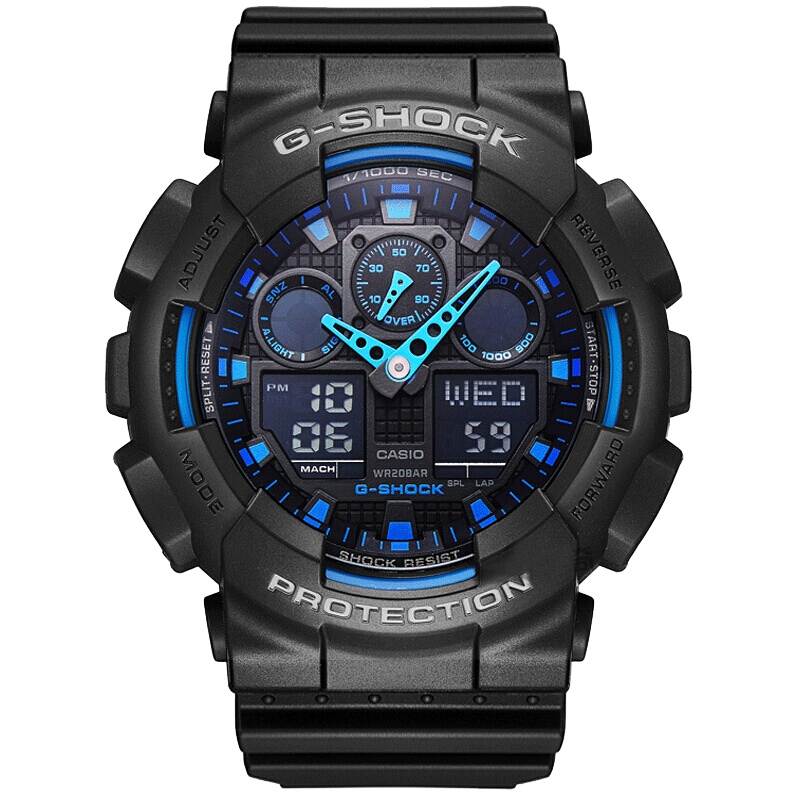 卡西欧(CASIO)男士G-SHOCK系列手表 日韩品牌双显防水防震运动时尚迷彩男表