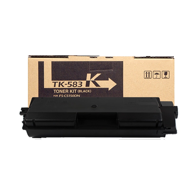 e代经典 TK583盒黑色 适用京瓷FSC5150DN P6021cdn TK583复印机碳粉