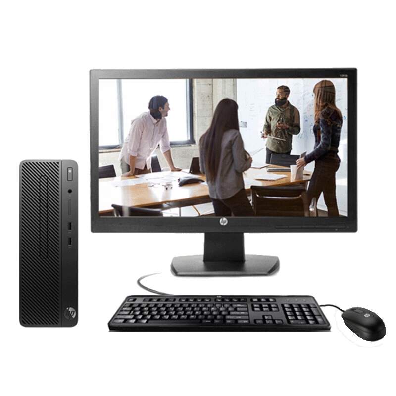 惠普(HP)280 Pro G3 SFF商用台式主机+21.5寸显示器(I5-8500)/ 4G/1TB/DVDRW)
