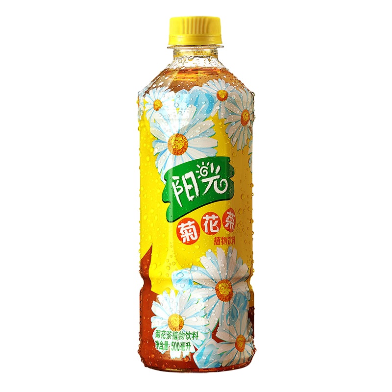 可口可乐阳光菊花茶植物饮料500ML*12 整箱装