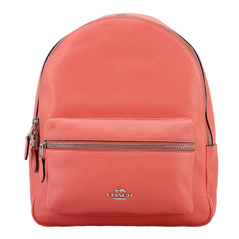 COACH 蔻驰 女双肩包 女士皮质双肩背包