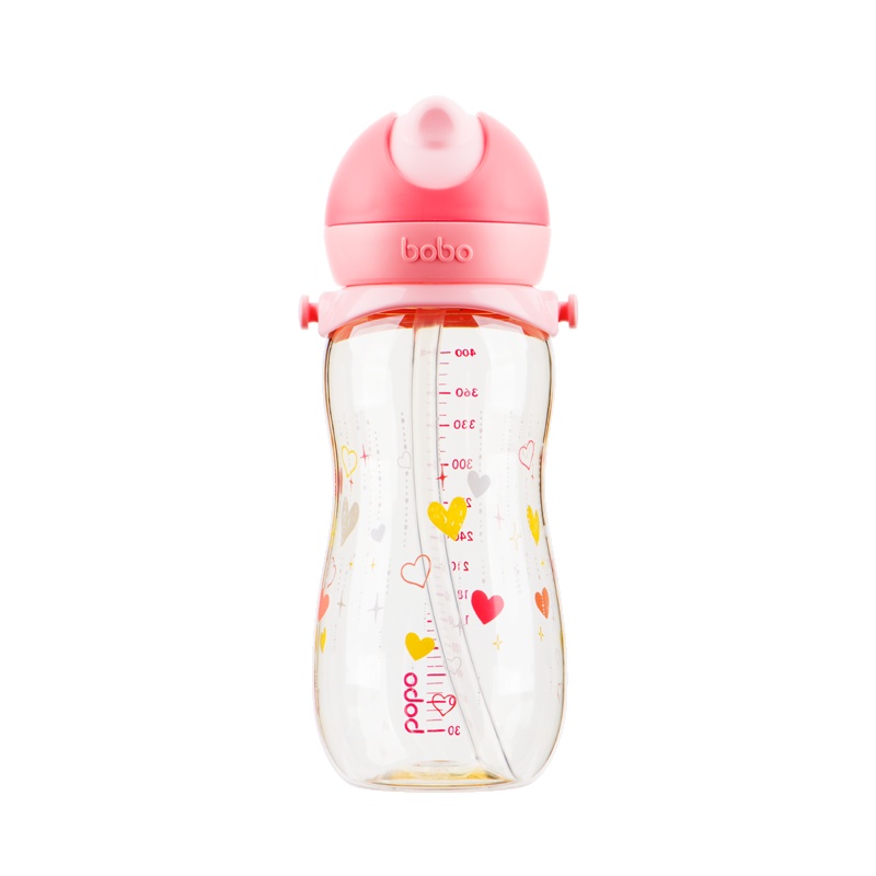 boboIBB1891-P绚彩便携吸管小金壶粉色400mL