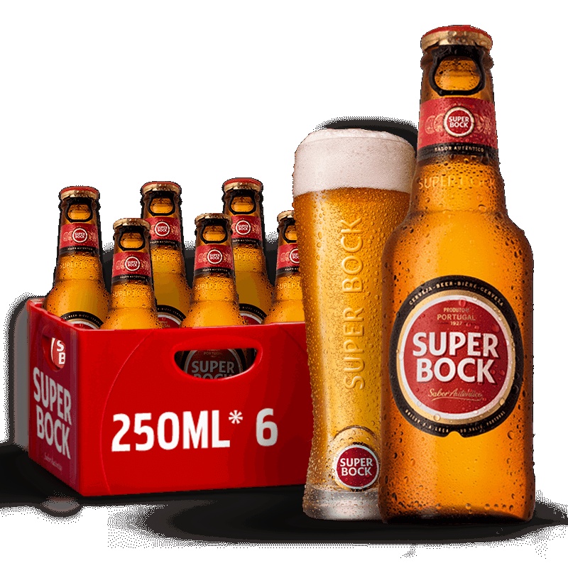 超级波克SuperBock葡萄牙经典进口啤酒整箱原瓶进口250ml*6瓶