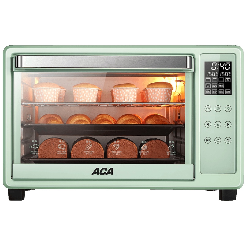 北美电器(ACA )电烤箱ATO-E30A 家用 30升电子式智能菜单 智能预热 广域控温