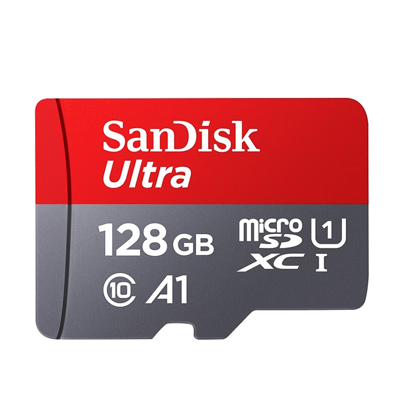 闪迪(SanDisk)128GB TF(MicroSD)存储卡 U1 C10 A1 至尊高速移动版 读速100MB/s