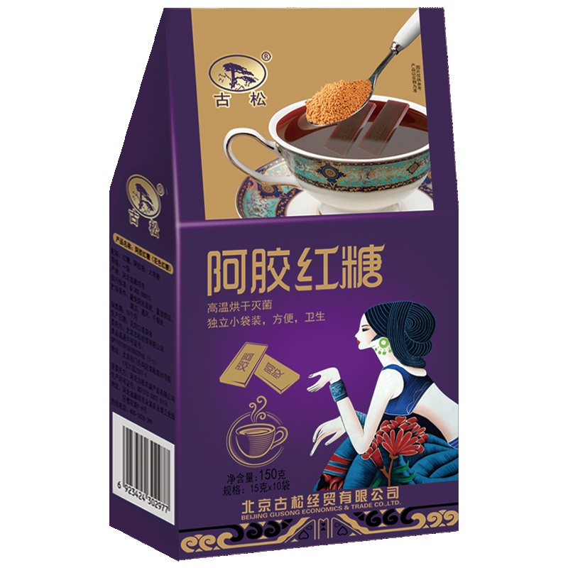 古松 阿胶红糖150g 调味品 国产食品 冲饮调味品