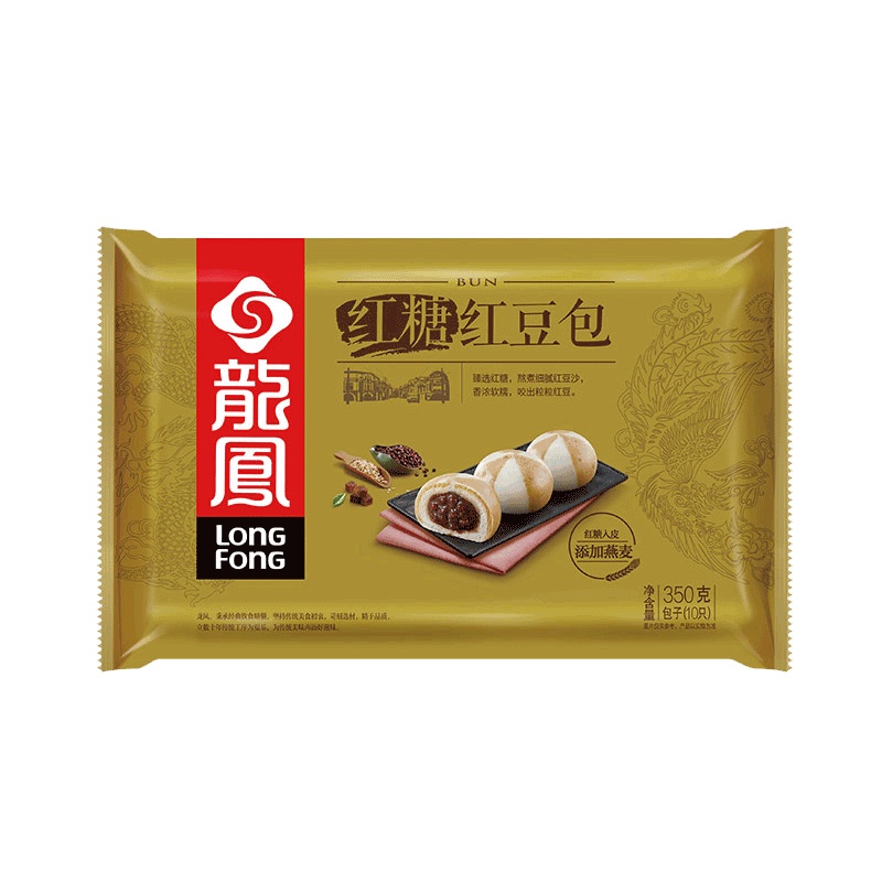 龙凤红糖红豆包350g