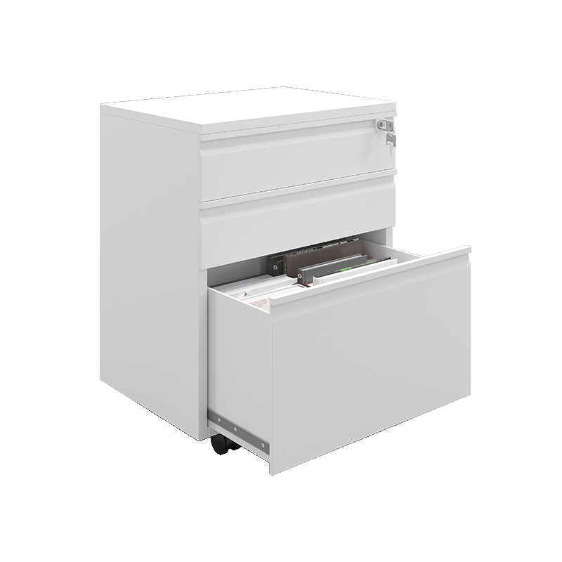 [万保] 钢制办公柜 活动柜 铁皮 抽屉 文件柜 资料柜 办公柜 矮柜