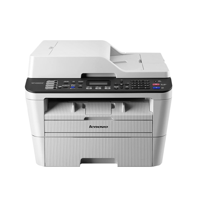 联想(Lenovo)M7455DNF高效四合一A4黑白激光多功能一体机 自动双面打印机[打印/复印/扫描/传真]官方标配