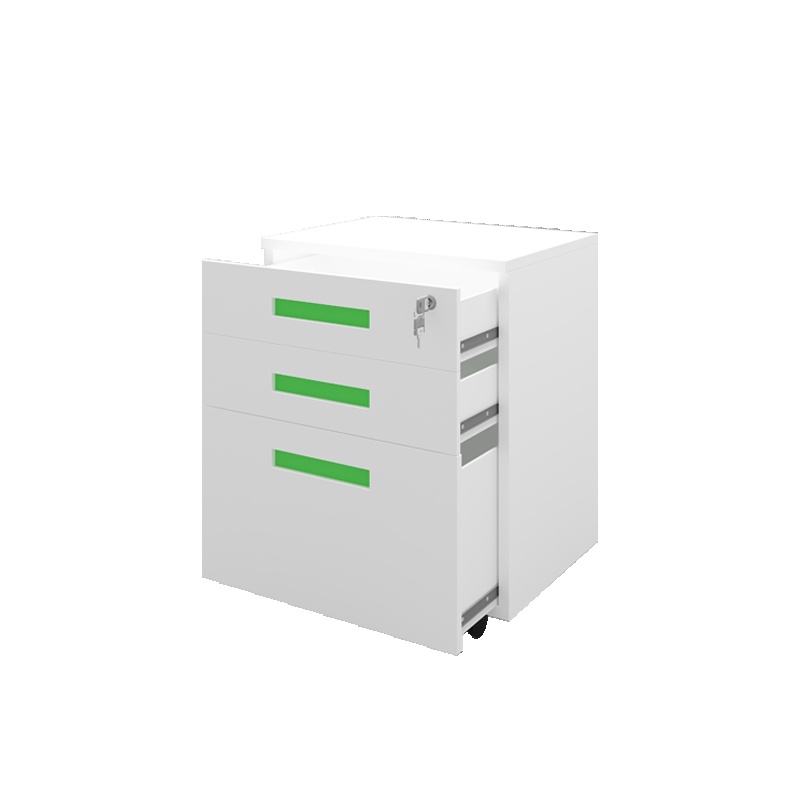 [万保]铁皮文件柜 钢制办公柜 活动矮柜 铁皮抽屉文件柜 资料柜 办公柜