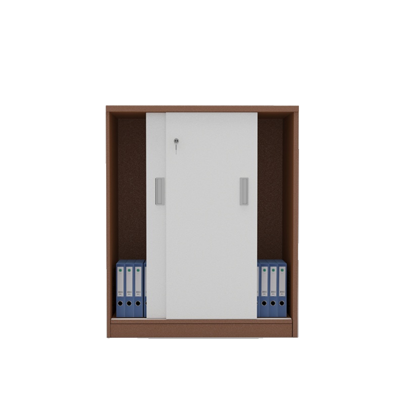 [万保]铁皮文件柜 办公家具 钢制办公柜 文件矮柜 拆装移门柜 隔断柜 资料柜