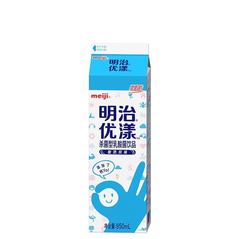 【苏宁生鲜】明治优漾杀菌型乳酸菌饮品950ml 冷饮 方便速食