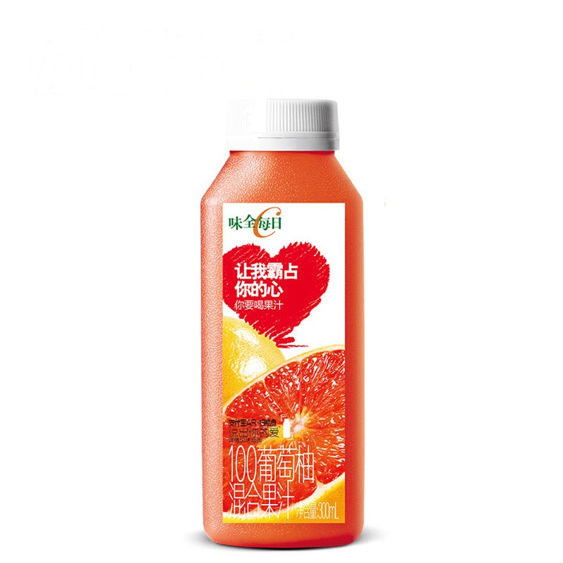 【苏宁生鲜】味全每日C纯果汁葡萄柚汁300ml