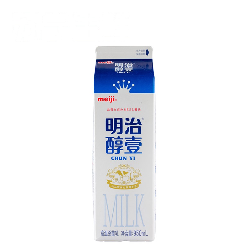 [苏宁生鲜]明治醇壹牛乳950ml*2