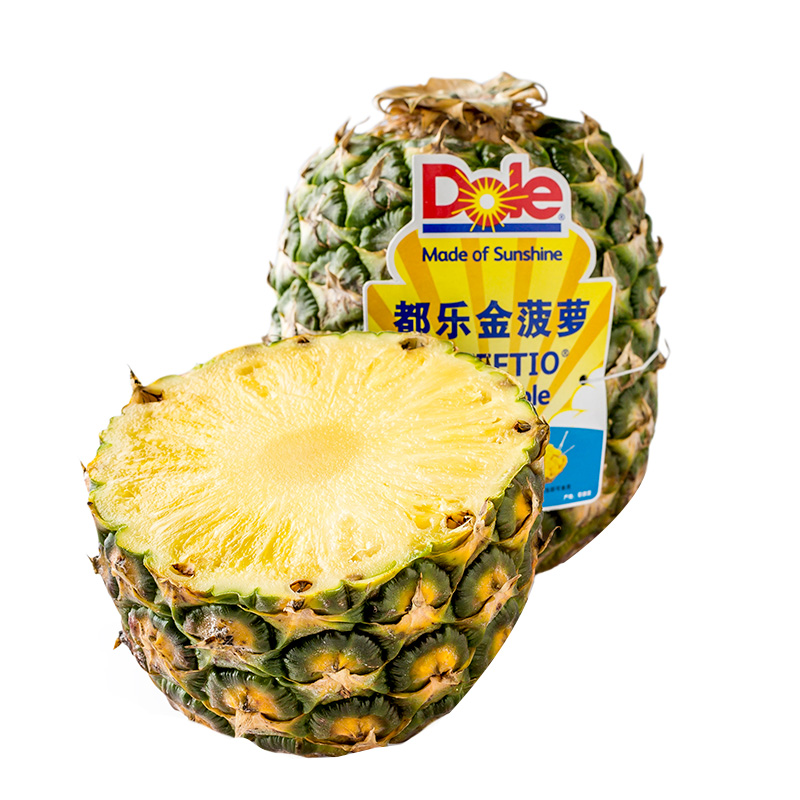 【苏宁生鲜】都乐菲律宾无冠金菠萝1个0.9-1.35kg/个新鲜水果