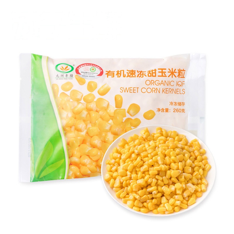 [苏宁生鲜]九洲丰园有机速冻甜玉米粒260g