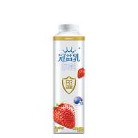 【苏宁生鲜】蒙牛冠益乳风味发酵乳(草莓)450g 瓶装