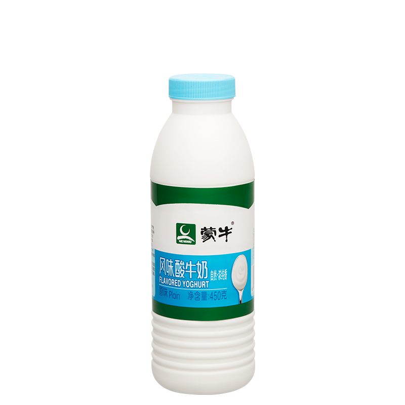 【苏宁生鲜】蒙牛原味风味酸牛奶450g