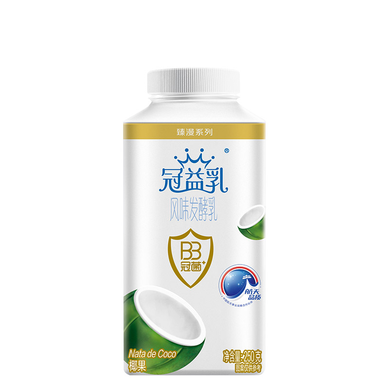 【苏宁生鲜】蒙牛冠益乳风味发酵乳(椰果)250g