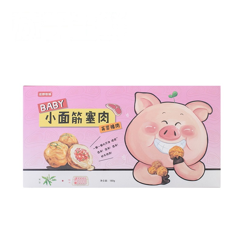 【苏宁生鲜】庄野牧场油面筋塞肉(猪肉荠菜)180g
