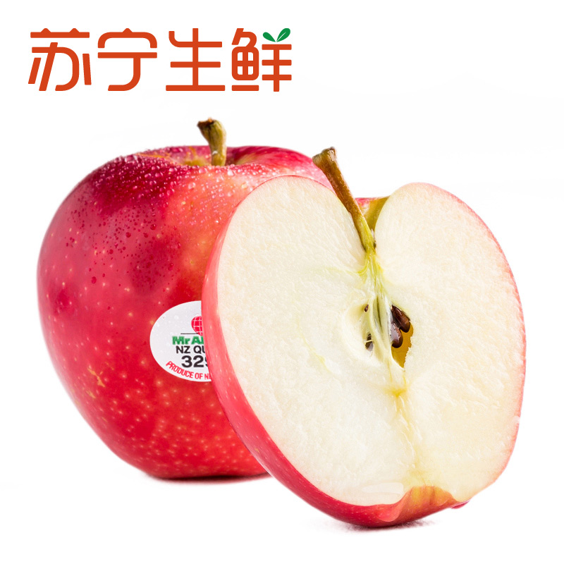 【苏宁生鲜】Mr APPLE新西兰Early Queen苹果4个170g以上/个