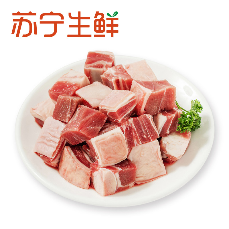 [苏宁生鲜]庄野牧场带皮羊肉块500g