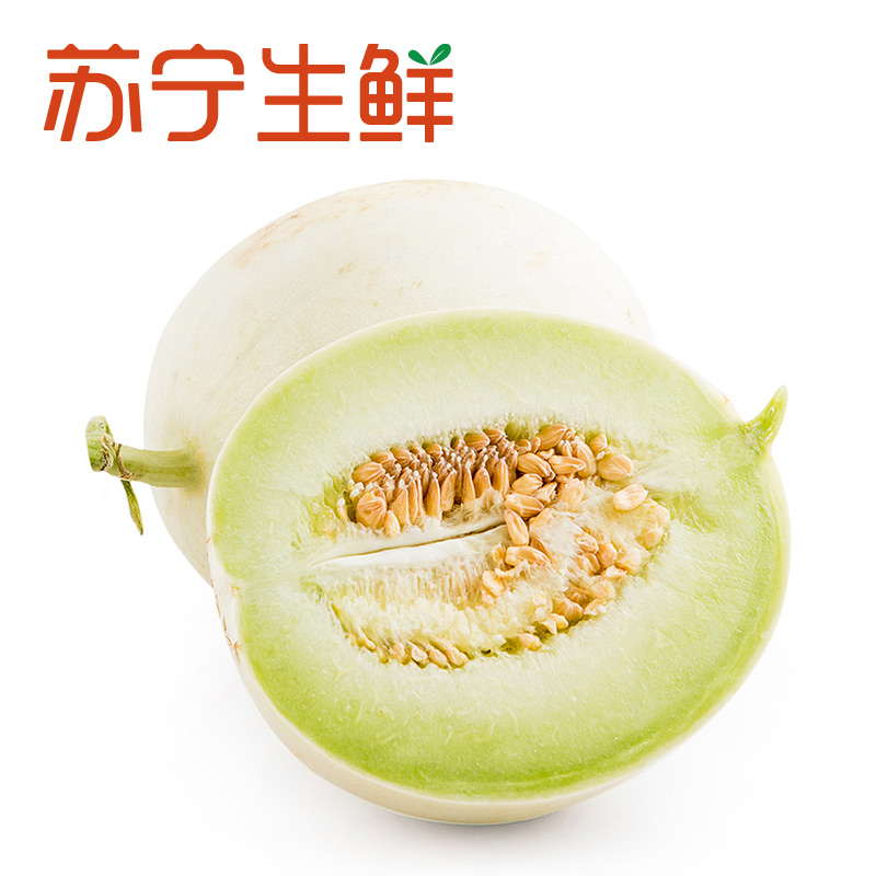 [苏宁生鲜]上海南汇玉菇甜瓜1个900g以上/个